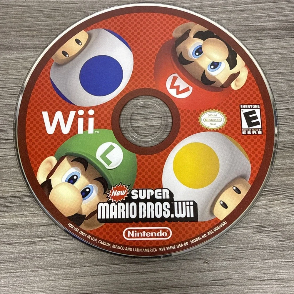 New Super Mario Bros. Wii (Nintendo Wii 2009) Complete In Box CIB Tested Working